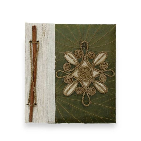 Alternate image for Star-Themed Eco-Friendly Natural Fiber Notebook from Bali Leaf Labyrinth