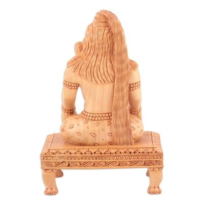 Alternate image for Indian Kadam Wood Sculpture with Shiva Motif With Power