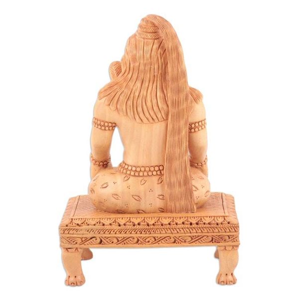 Alternate image for Indian Kadam Wood Sculpture with Shiva Motif With Power
