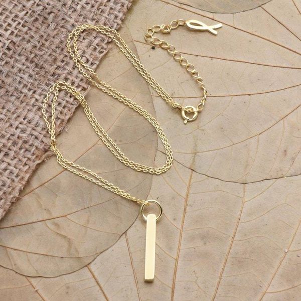 Alternate image for Hand Crafted Gold-Plated Sterling Silver Pendant Necklace Under the Sun