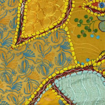 Alternate image for Recycled Patchwork Elephant Wall Hanging from India Fabulous Elephant