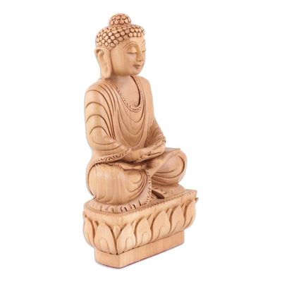 Alternate image for Handmade Kadam Wood Sculpture from India With Patience