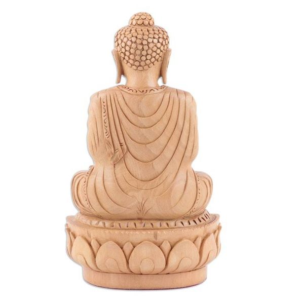 Alternate image for Handmade Kadam Wood Sculpture from India With Patience