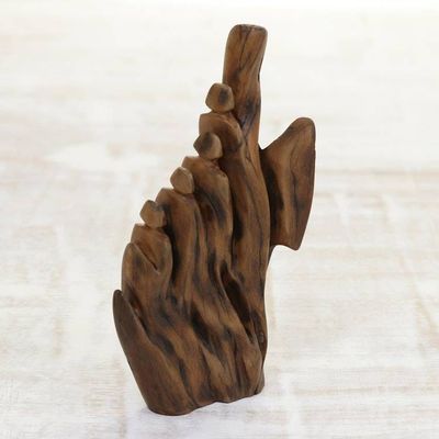 Primary image for Driftwood Sculpture of Four People from India Mountain Passage