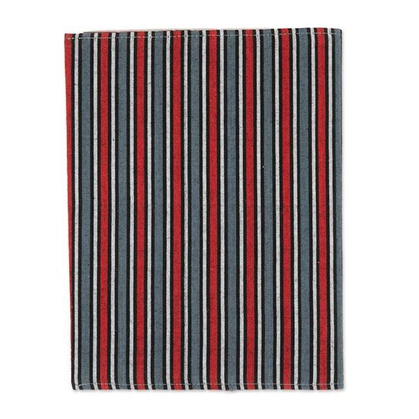 Alternate image for Striped Red and Grey Cotton 50-Page Notebook with Pocket Memory of Java