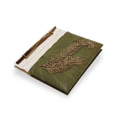 Alternate image for Eco-Friendly Journal Made from Banana Tree Bark and Leaves Palm Leaf