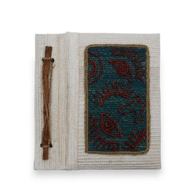 Alternate image for Abstract-Patterned 50-Page Natural Fiber Notebook from Bali Eyes for Adventure