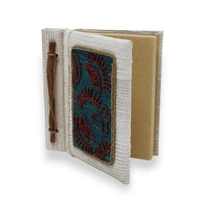 Alternate image for Abstract-Patterned 50-Page Natural Fiber Notebook from Bali Eyes for Adventure