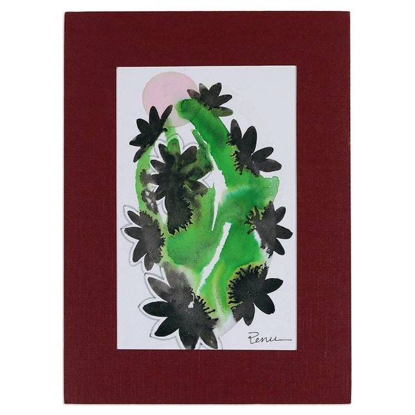 Alternate image for Impressionist Butterfly and Floral Watercolor Painting Butterfly Blooms