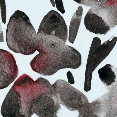 Alternate image for Impressionist Floral-Themed Watercolor Painting with Mat City Blossoms