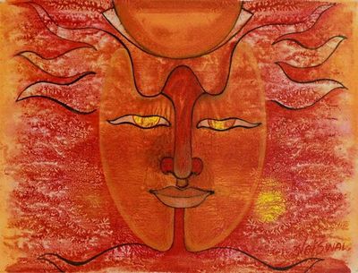 Alternate image for Sun God Painting The Sun God