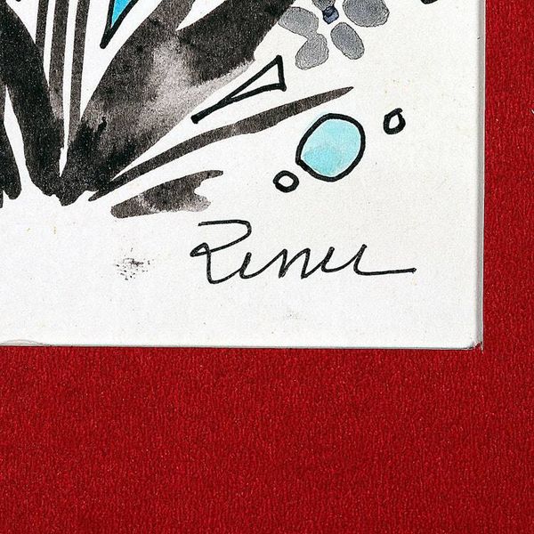 Alternate image for Impressionist Moon and Flower-Themed Watercolor Painting Midnight Blossoms