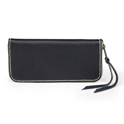 Alternate image for Handcrafted Leather Wallet in Ebony from Java Sophisticated Ebony