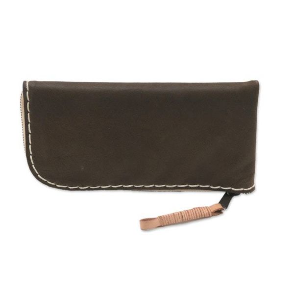 Alternate image for Handcrafted Leather Wallet in Umber from Java Umber Sophistication