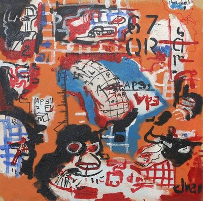 Alternate image for Mixed Media Political Painting on Canvas We Crowd