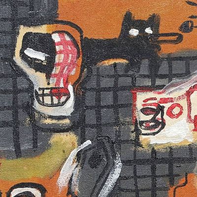Alternate image for Contemporary Indonesian Painting on Canvas Change Becomes Hate