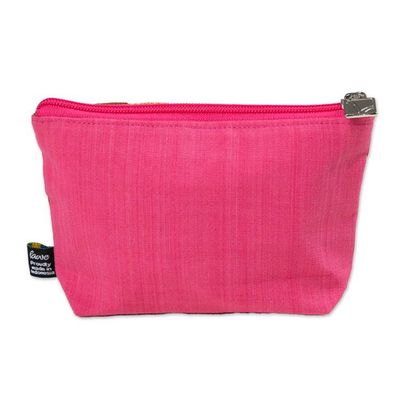 Alternate image for Javanese Lurik Handwoven Patchwork Cotton Cosmetic Bag Lovely Lurik