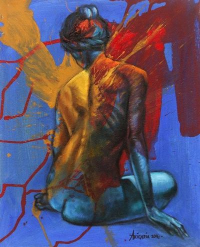 Primary image for Signed Oil and Acrylic Painting on Canvas The Emancipation