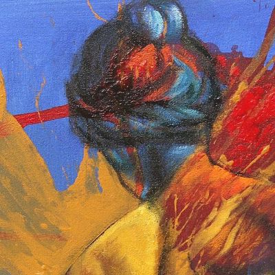 Alternate image for Signed Oil and Acrylic Painting on Canvas The Emancipation