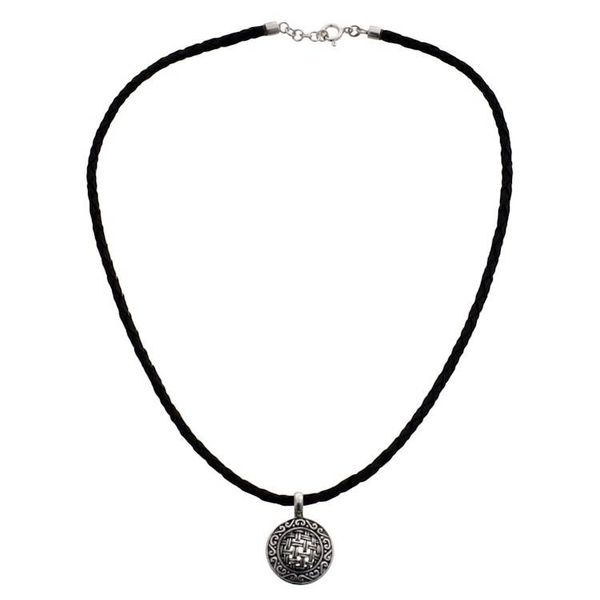Alternate image for Modern Sterling Silver Pendant Necklace New Classic