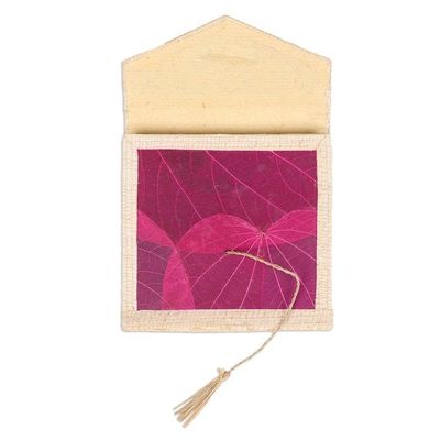 Alternate image for Eco-Friendly 35-Page Natural Fiber Notebook in Pink My Pink Journey