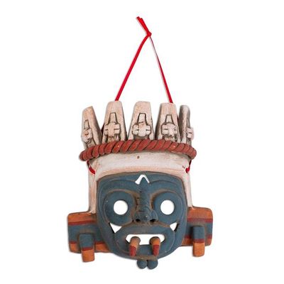 Alternate image for Hand Crafted Wall Mask of Aztec Deity Tlaloc Tlaloc