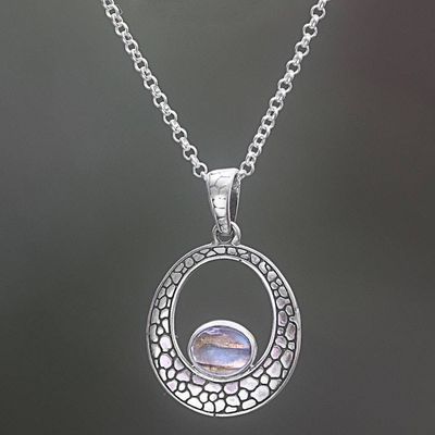 Primary image for Sterling Silver Labradorite Pendant Necklace from Indonesia Stone of Love