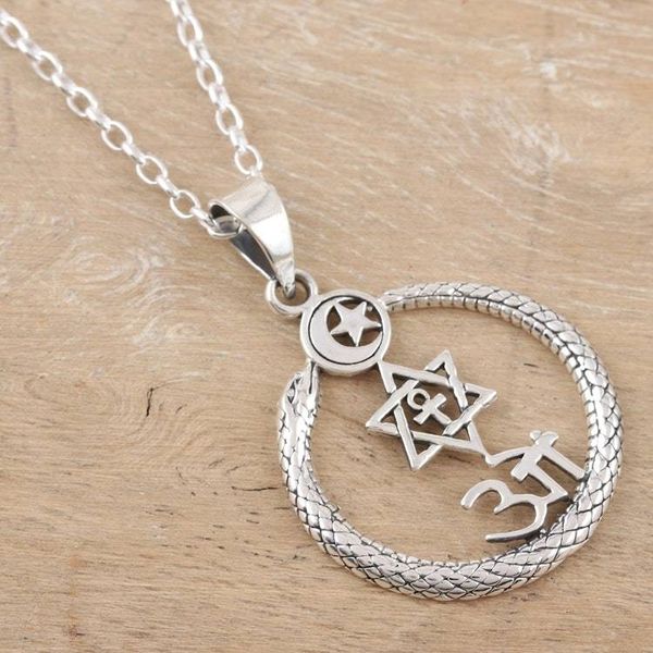 Alternate image for Sterling Silver Spiritual Pendant Necklace from India Pious Harmony