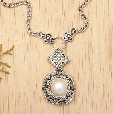 Primary image for Balinese Pearl and Sterling Silver Choker Sweet Serenity