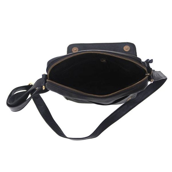 Alternate image for Handcrafted Leather Sling in Black from Bali Majapahit Traveler in Black