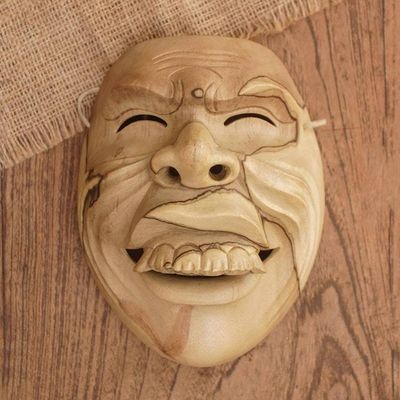 Primary image for Hand Carved Hibiscus Wood Mask Sidakarya Character
