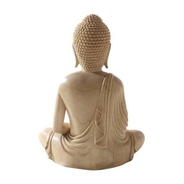 Alternate image for Handmade Crocodile Wood Buddha Sculpture Buddha Affirms