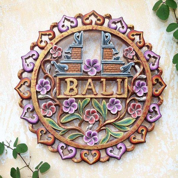 Alternate image for Hand Made Suar Wood Relief Panel Heavens Gate
