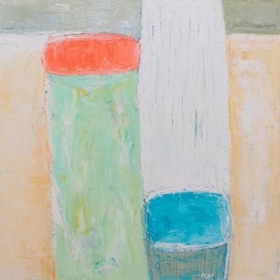 Alternate image for Abstract Original Acrylic on Canvas Painting Interaction