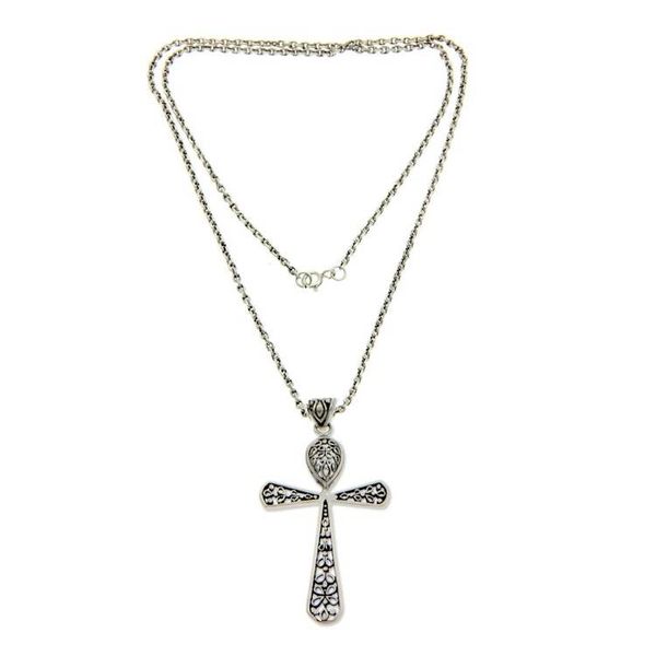 Alternate image for Indonesian Sterling Silver Cross Necklace Blessings
