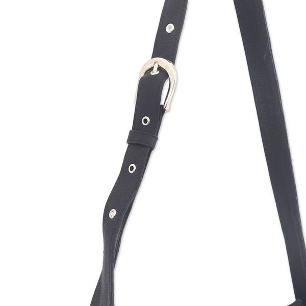 Alternate image for Constellation Motif Leather Shoulder Bag in Black from Bali Black Java Stars
