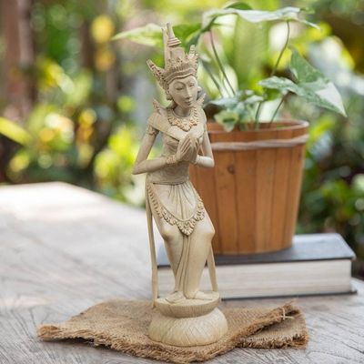 Alternate image for Traditional Balinese Fertility Goddess Wood Sculpture Fertility Deity