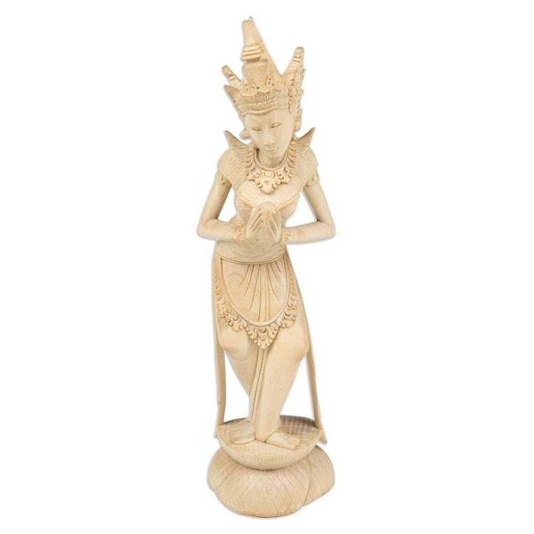 Alternate image for Traditional Balinese Fertility Goddess Wood Sculpture Fertility Deity