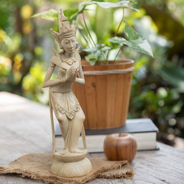 Alternate image for Traditional Balinese Fertility Goddess Wood Sculpture Fertility Deity