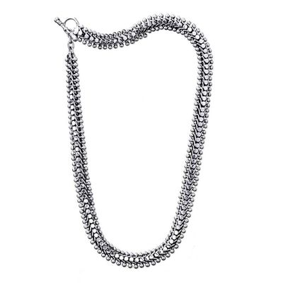 Alternate image for Handmade Sterling Silver Chain Necklace Centipede Crawl
