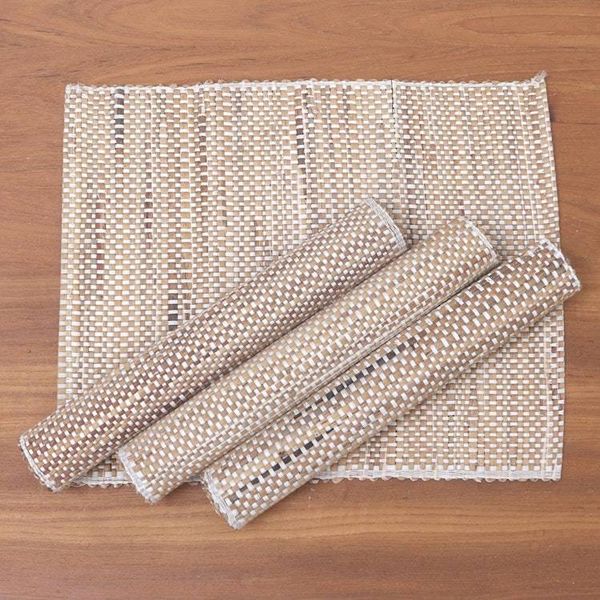 Alternate image for Handwoven Natural Fiber Placemats from Java Set of 4 Balinese Mat