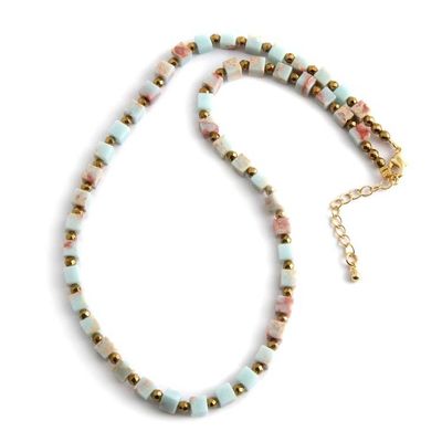 Alternate image for 18k Gold-Accented Strand Necklace with Cubic Jasper Stones Magical Galaxy
