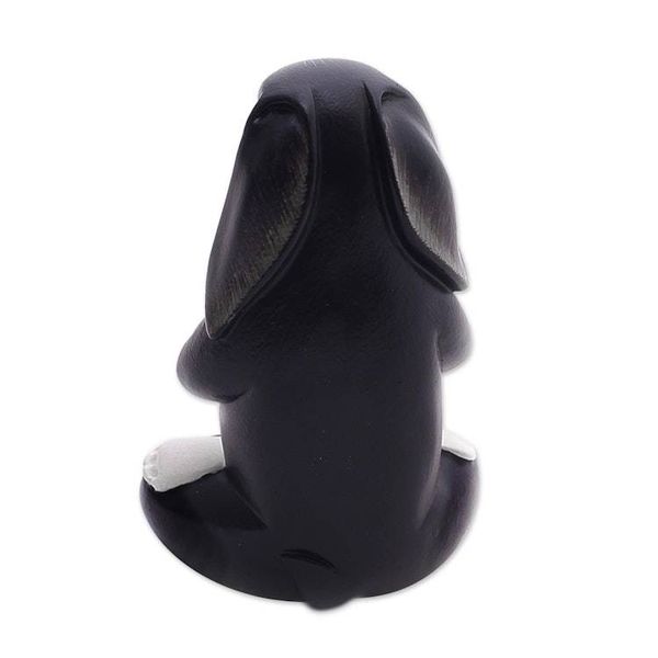 Alternate image for Meditating Rabbit Wood Sculpture from Bali Praying Rabbit