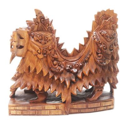 Alternate image for Hand Carved Suar Wood Barong Sculpture Religious Barong