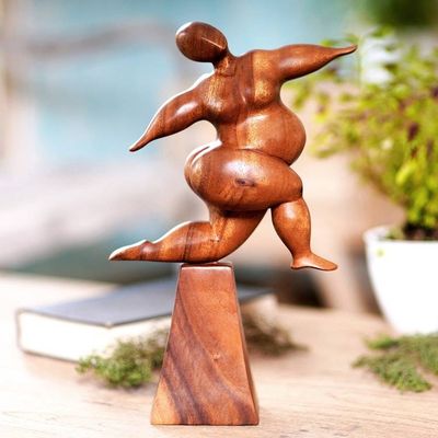 Primary image for Wood Sculpture from Indonesia Be Happy
