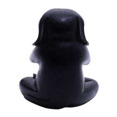 Alternate image for Wood Yoga Beagle Statuette in Black from Bali Black Yoga Beagle