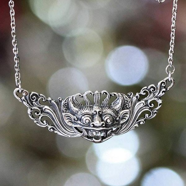 Alternate image for Artisan Crafted Sterling Silver Pendant Necklace Barong Hero