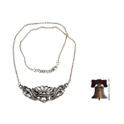 Alternate image for Artisan Crafted Sterling Silver Pendant Necklace Barong Hero