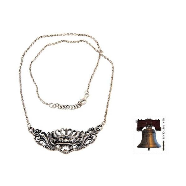 Alternate image for Artisan Crafted Sterling Silver Pendant Necklace Barong Hero