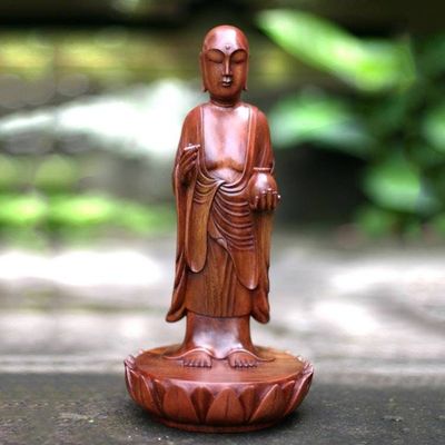 Primary image for Unique Suar Wood Sculpture Buddhas Holy Blessing